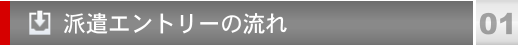 派遣エントリーの流れ