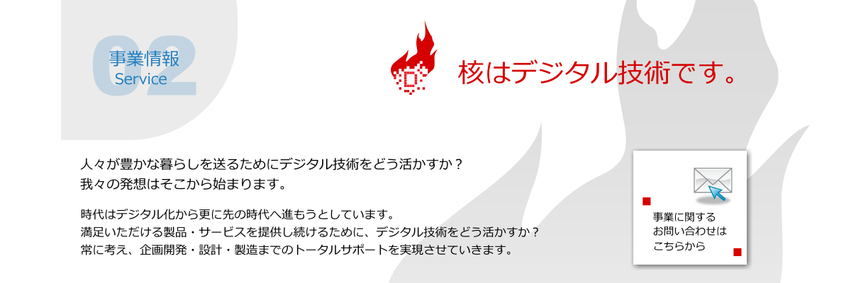 事業情報 | 核はデジタル技術です。